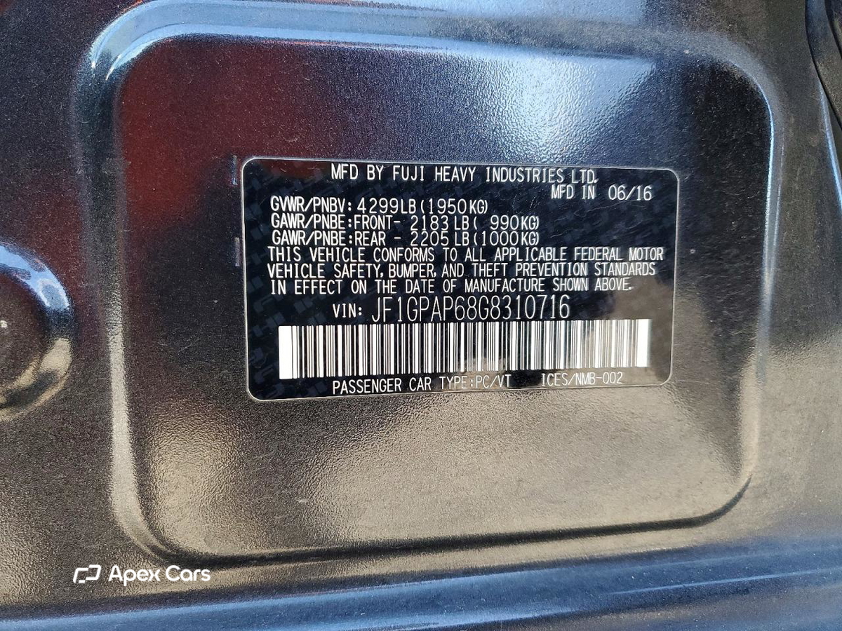 Subaru Impreza 2016