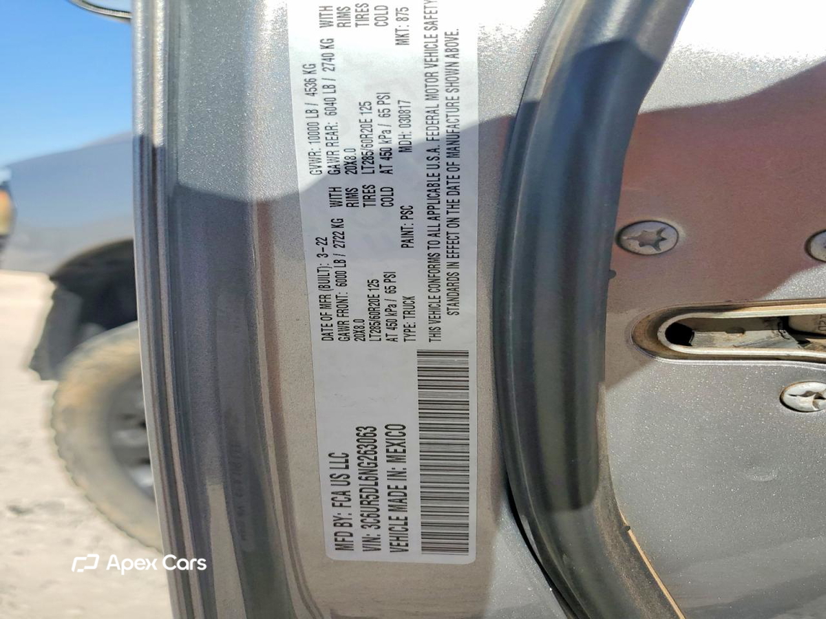 RAM 2500 2022