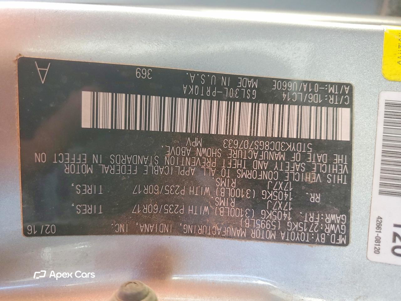 Toyota Sienna 2016
