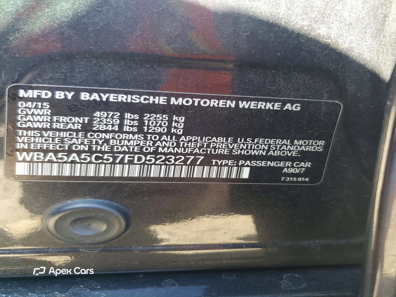 BMW Series 5 2015