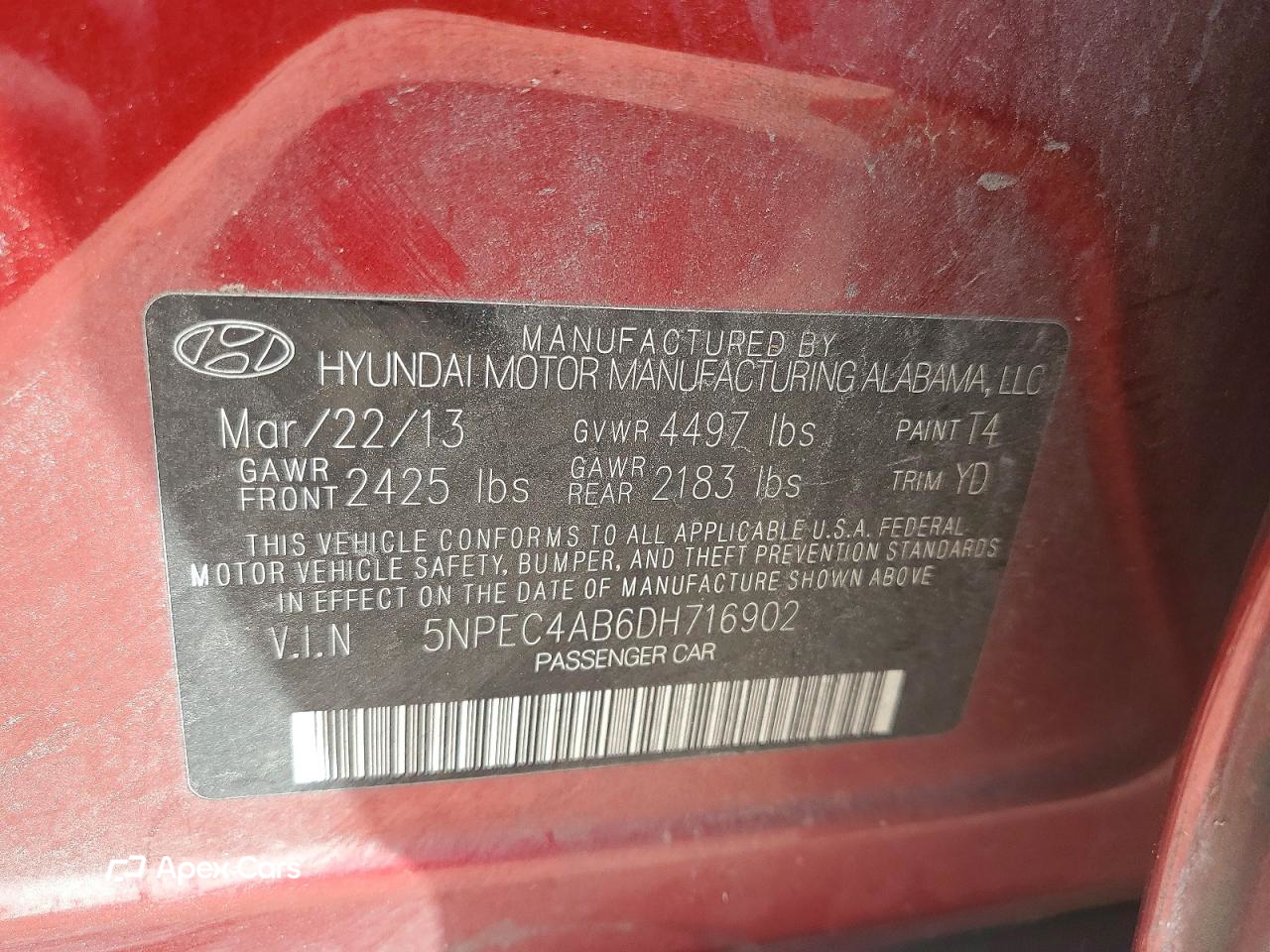Hyundai Sonata 2013