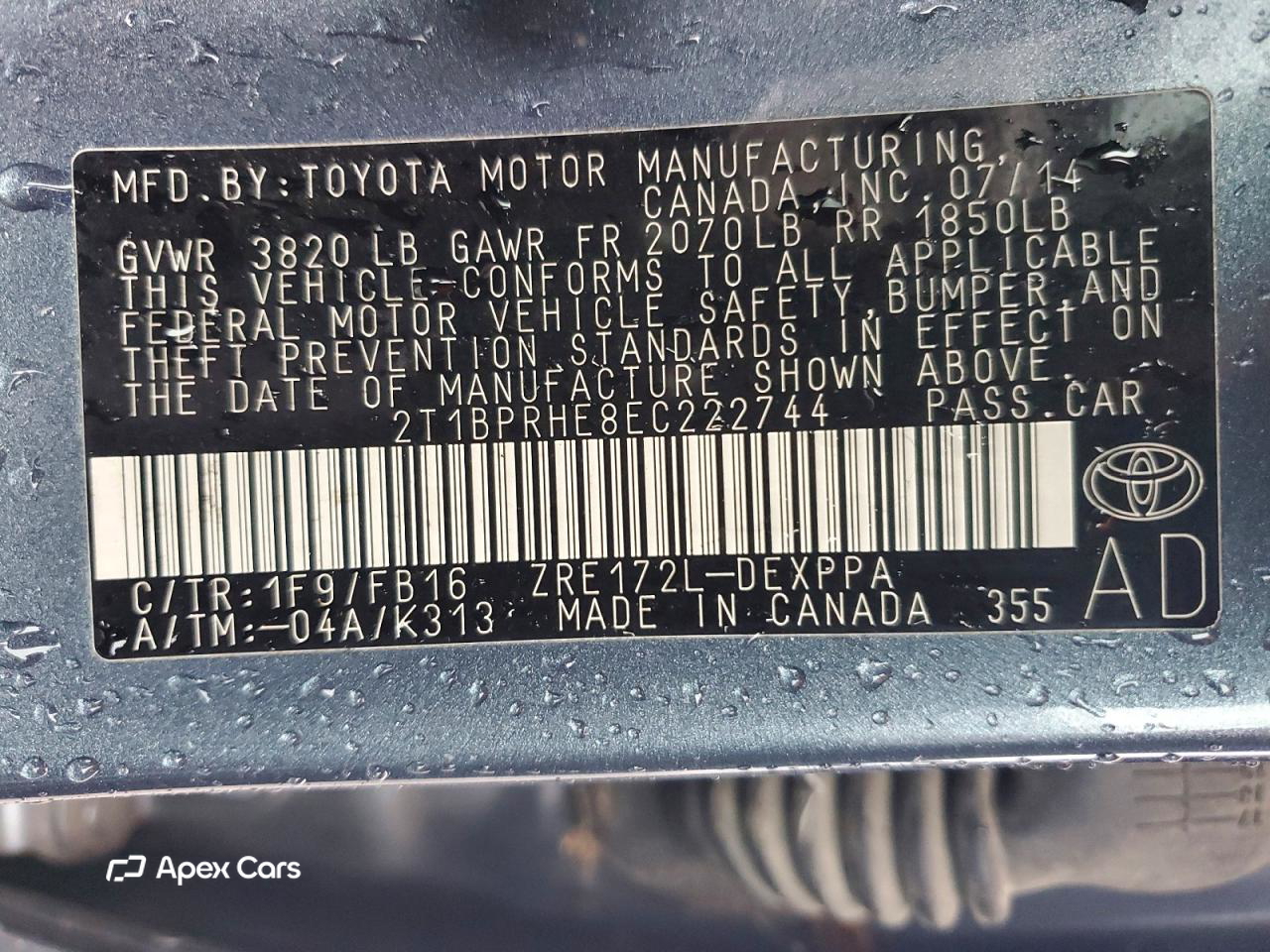 Toyota Corolla 2014