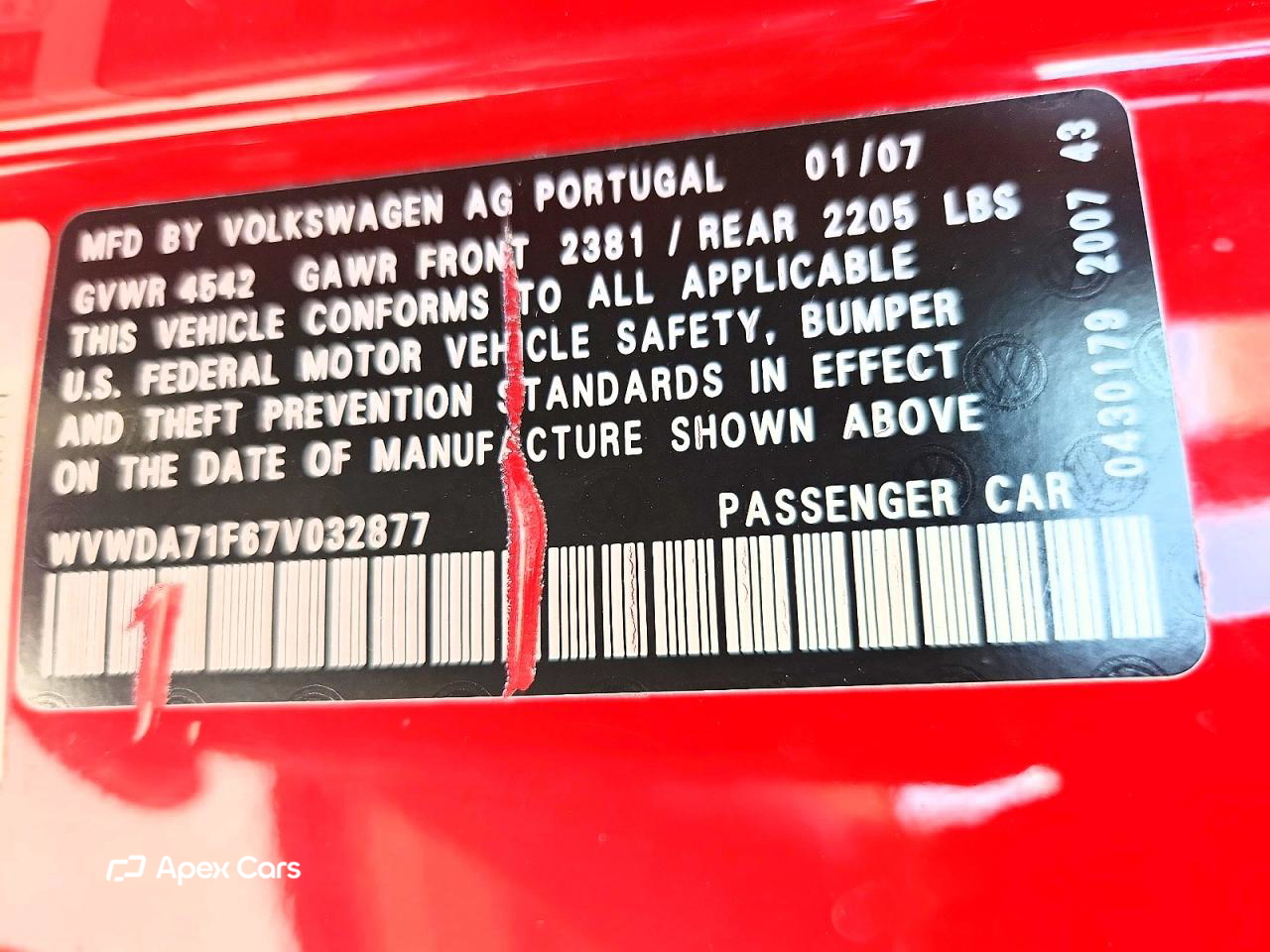 Volkswagen Eos 2007
