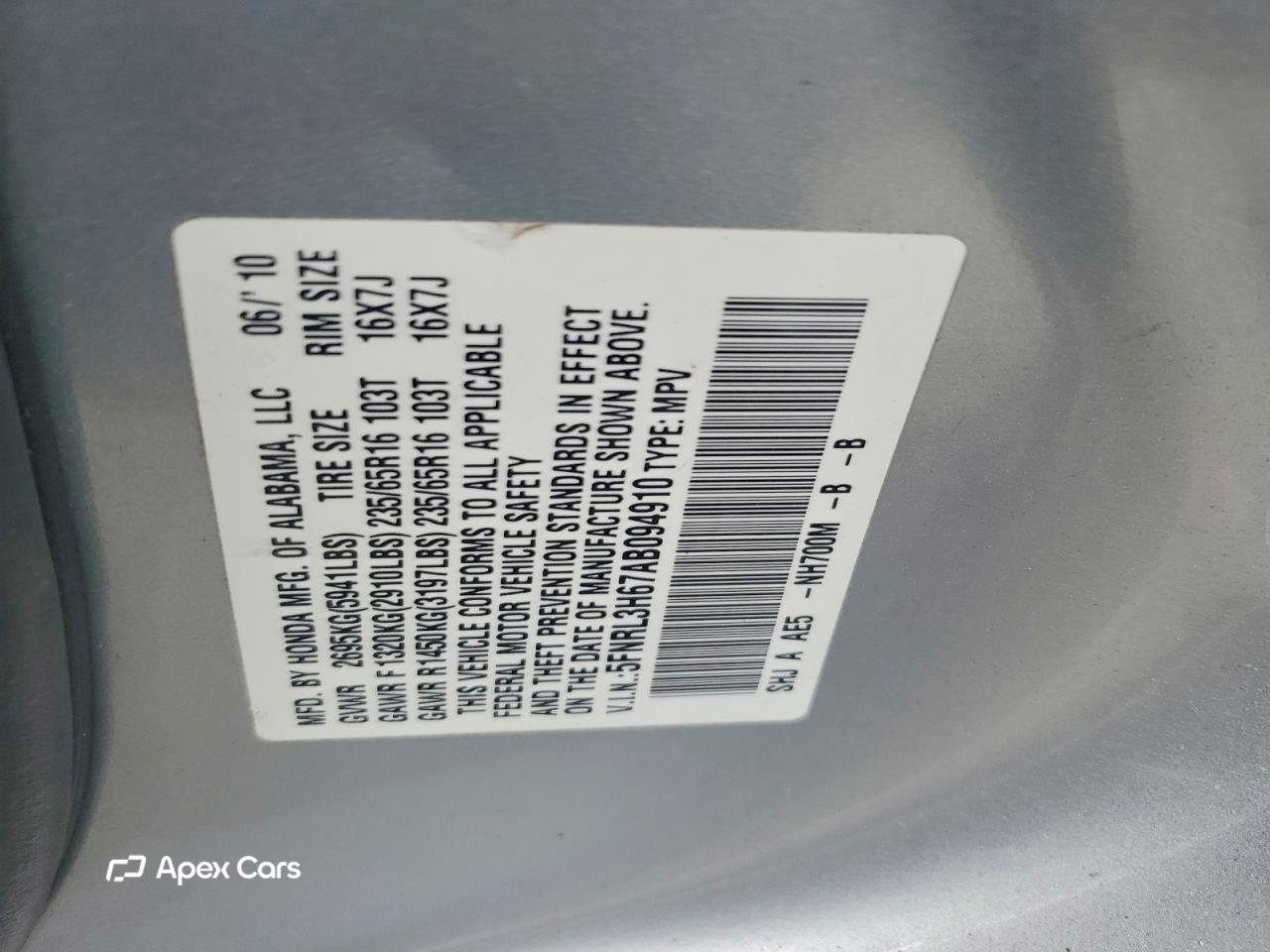 Honda Odyssey 2010