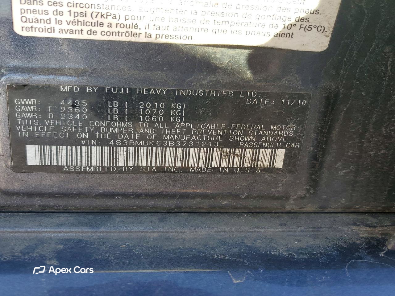 Subaru Legacy 2011
