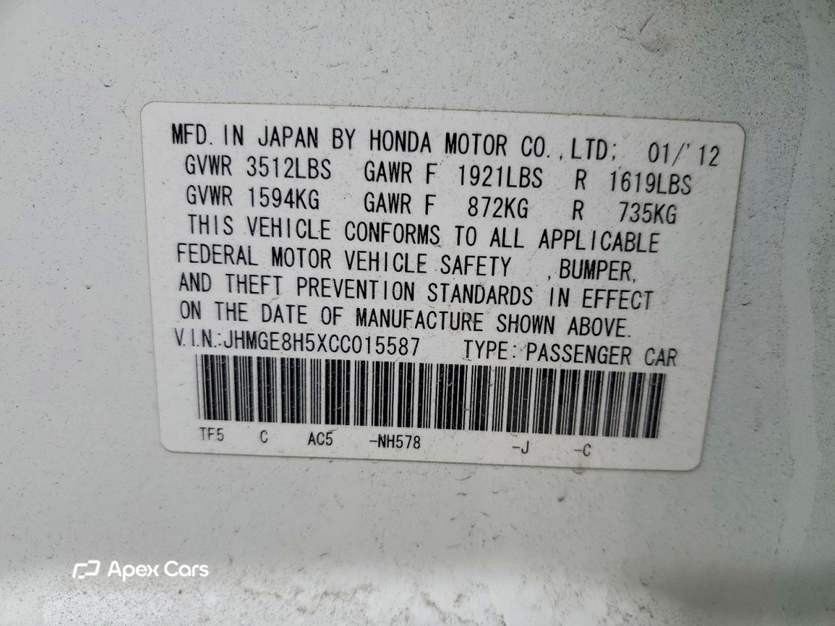 Honda Fit 2012