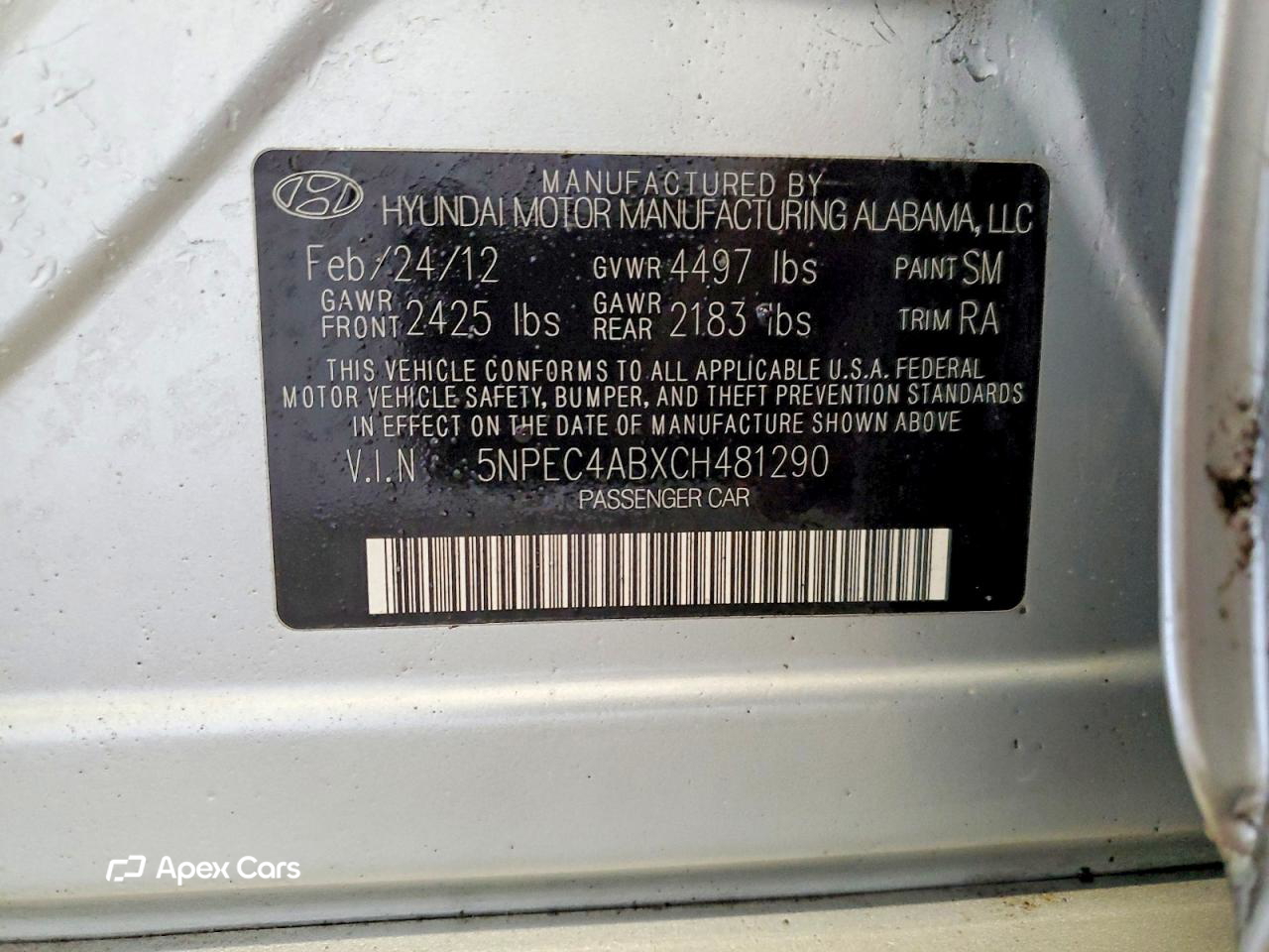 Hyundai Sonata 2012