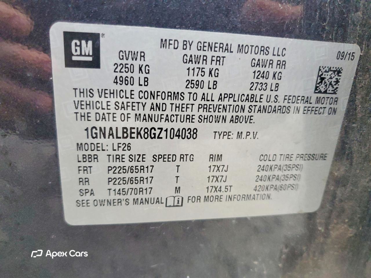 Chevrolet Equinox 2016