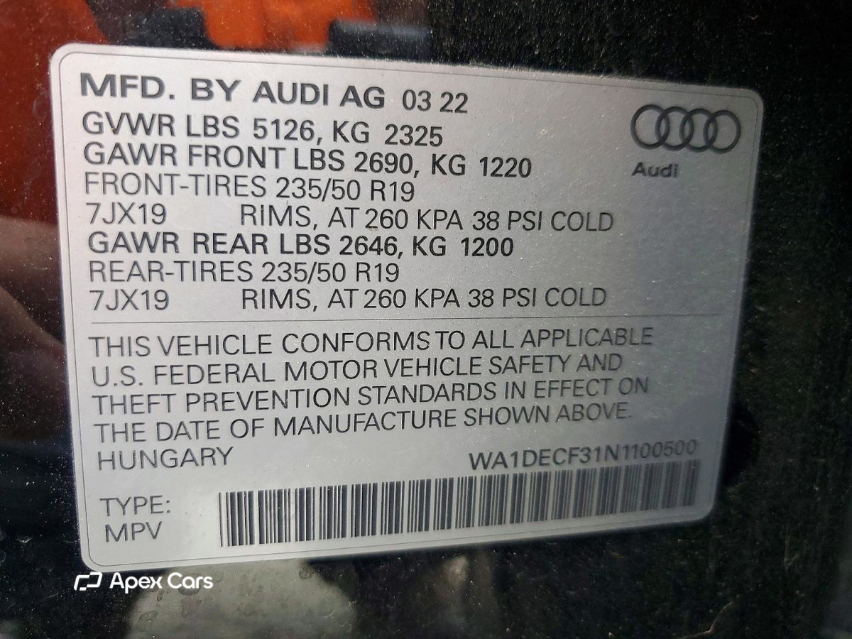 Audi Q3 2022
