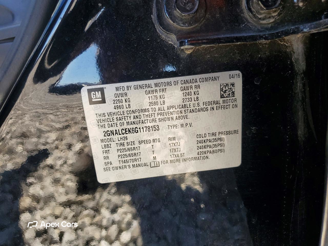 Chevrolet Equinox 2016