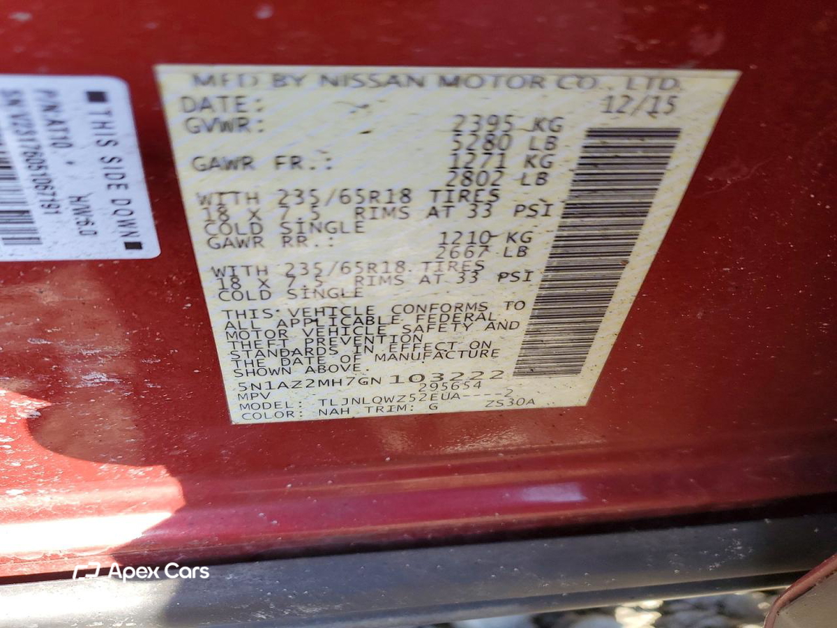 Nissan Murano 2016