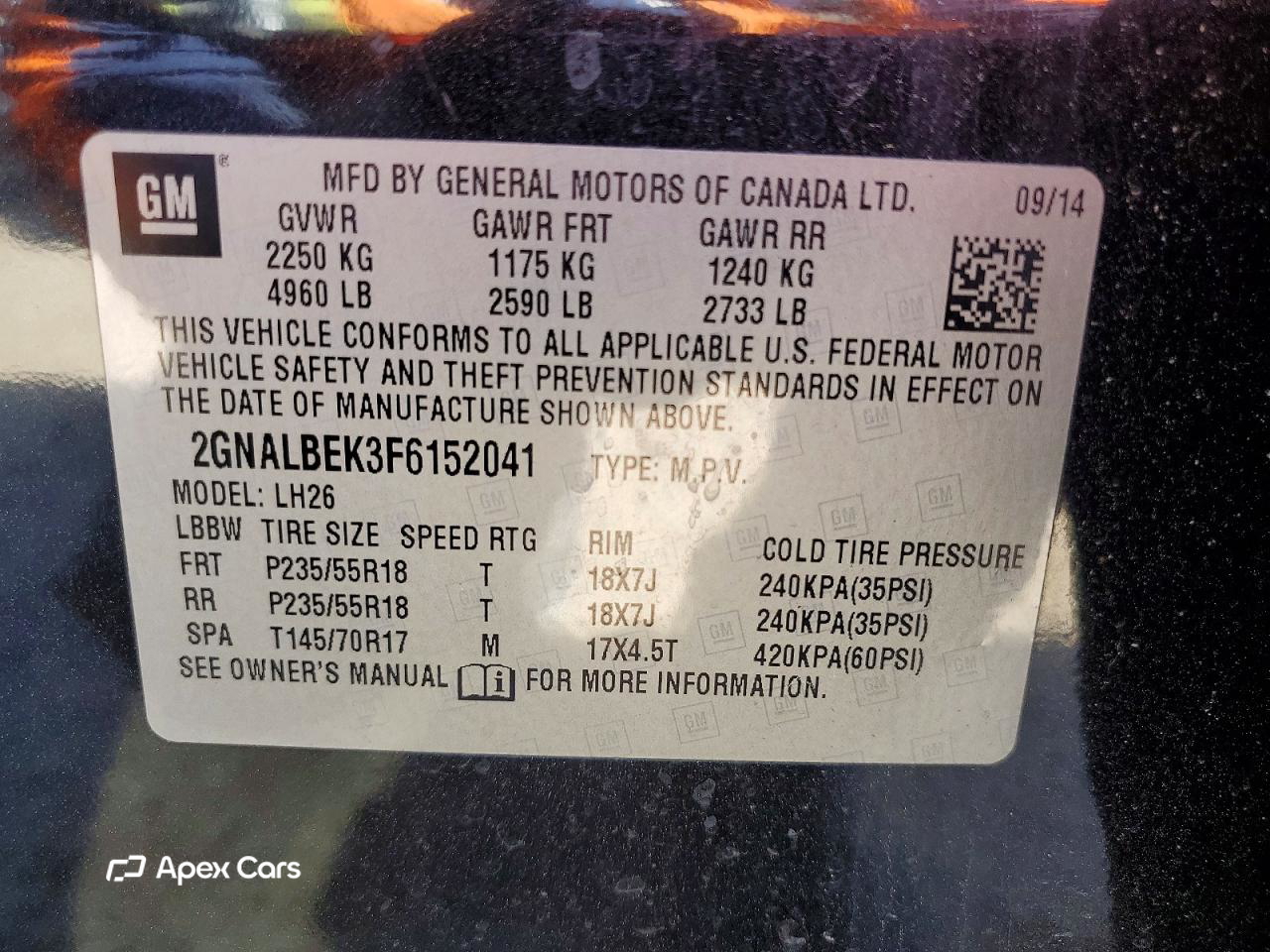 Chevrolet Equinox 2015