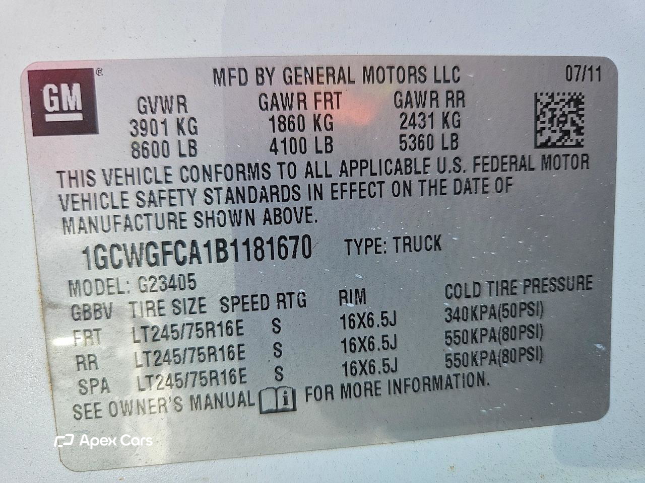Chevrolet Express 2011