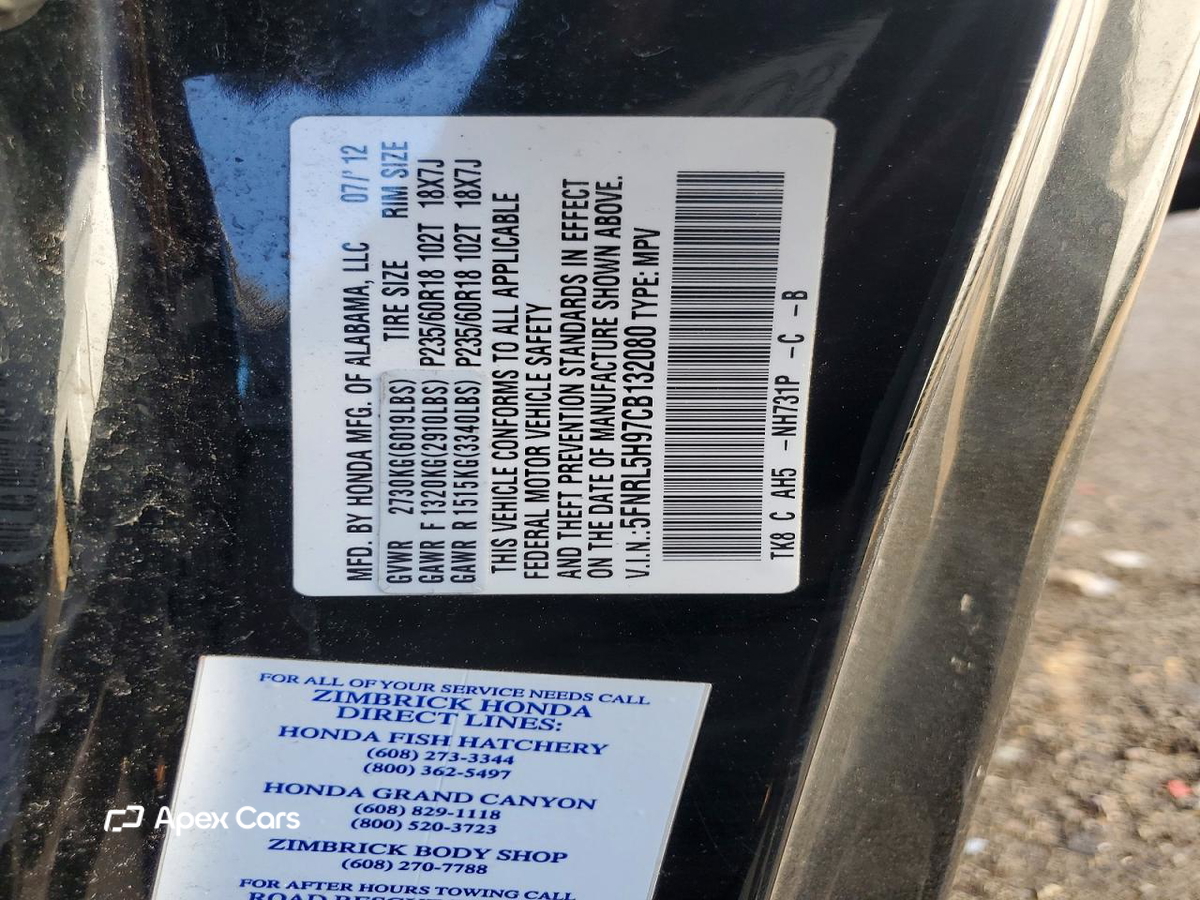 Honda Odyssey 2012