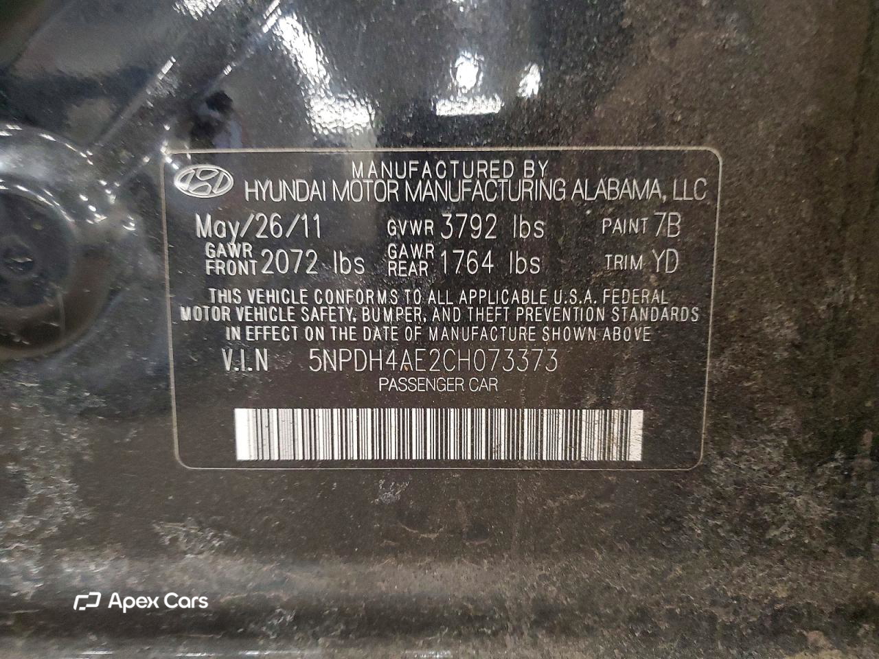 Hyundai Elantra 2012