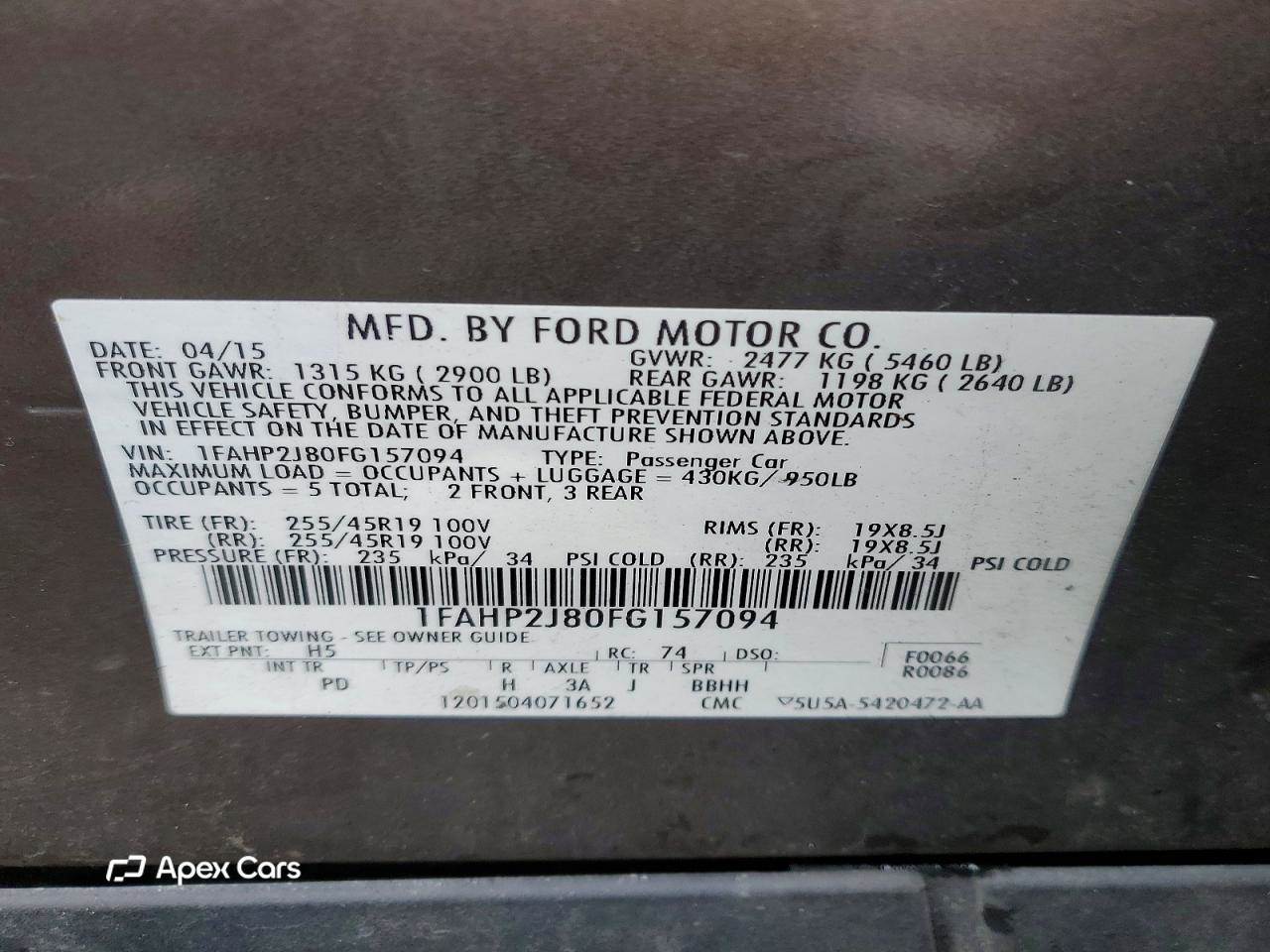 Ford Taurus 2015