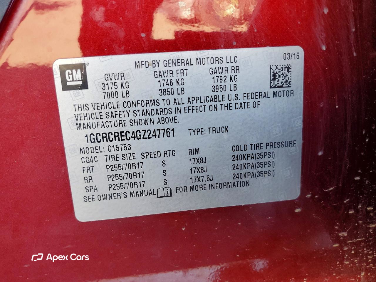Chevrolet Silverado 2016