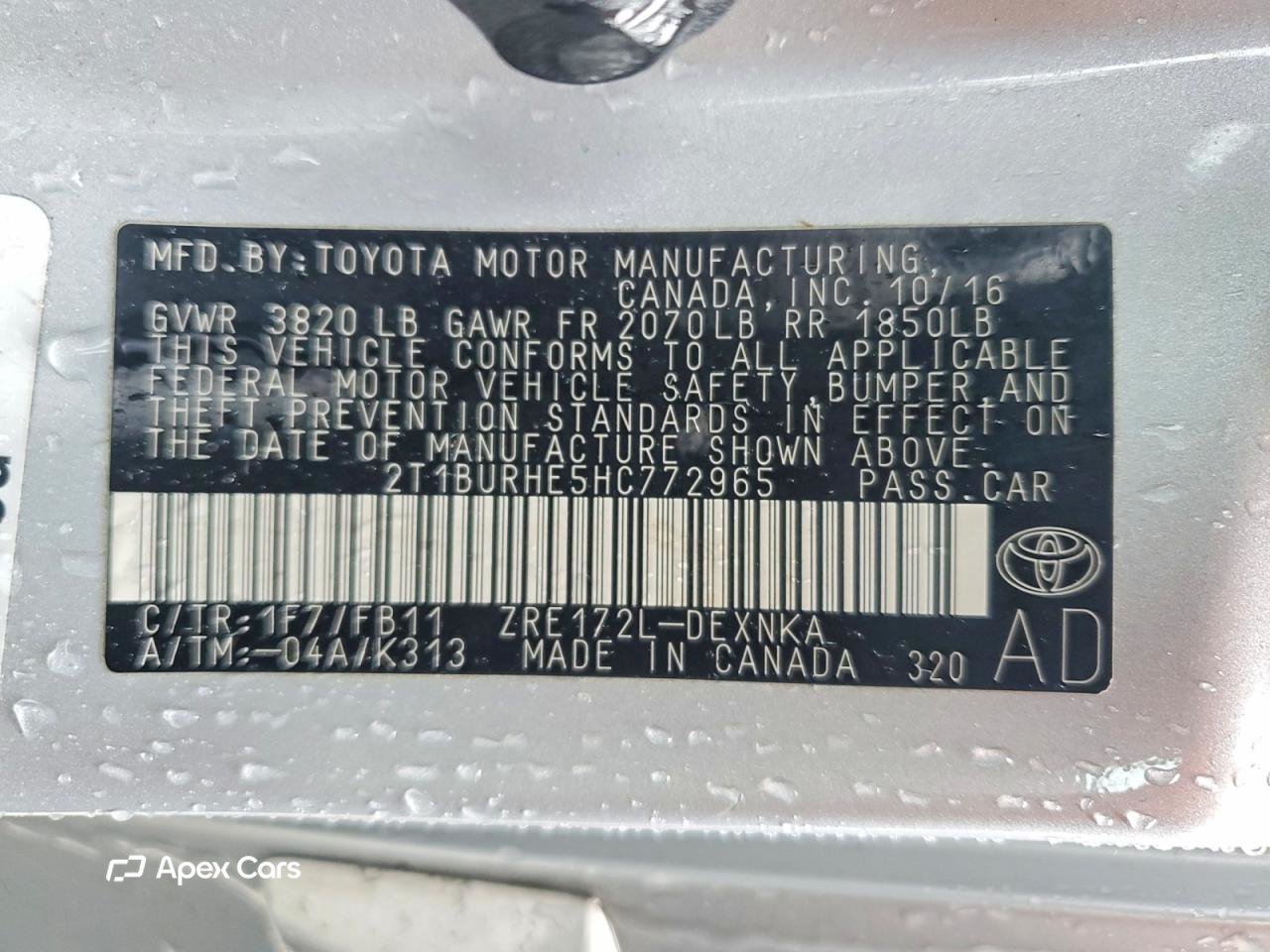 Toyota Corolla 2017