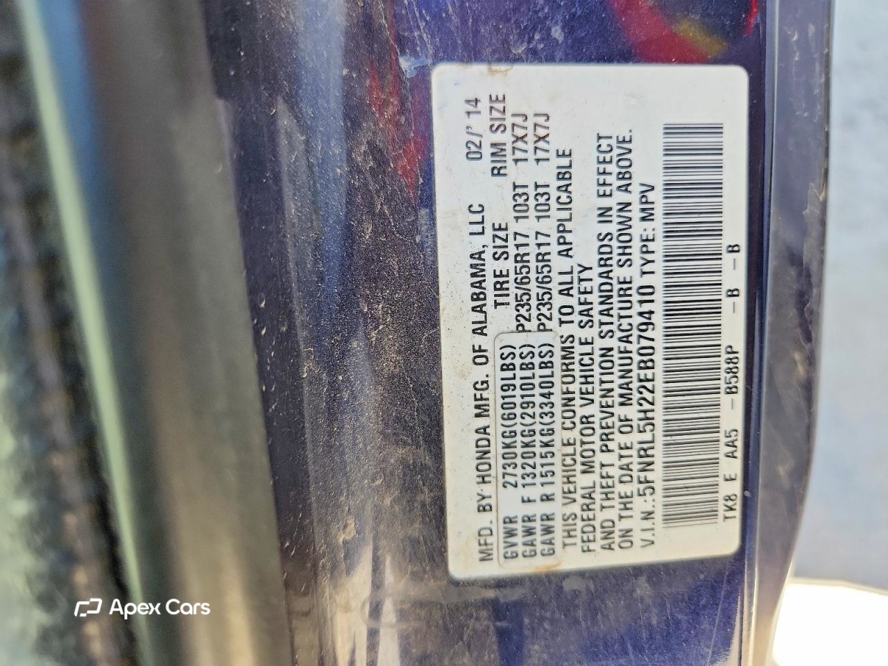 Honda Odyssey 2014