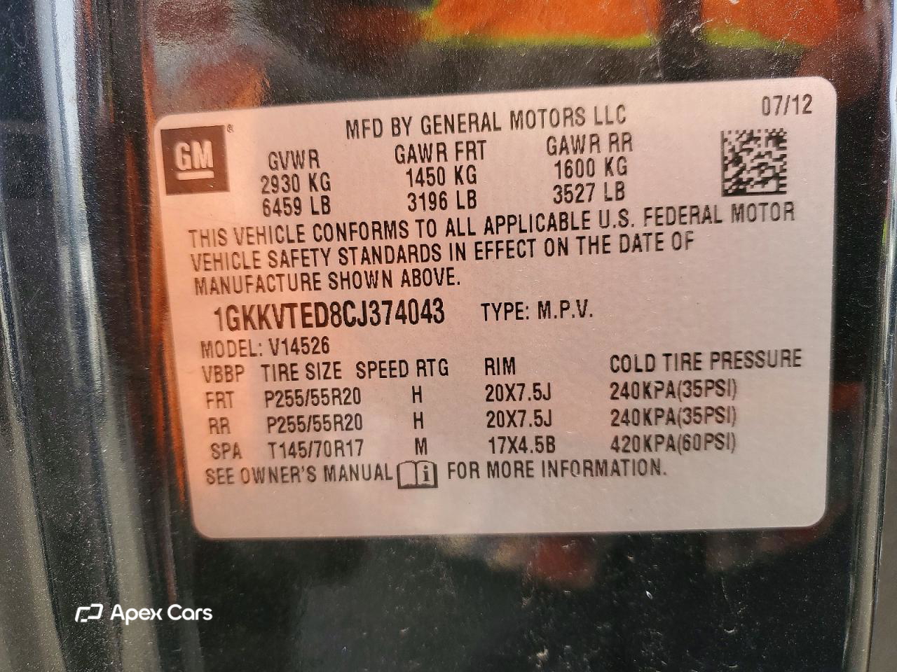 GMC Acadia 2012