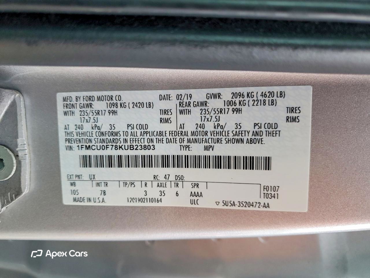 Ford Escape 2019