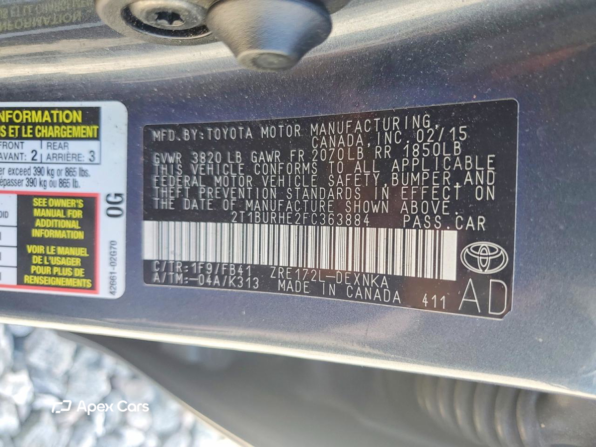 Toyota Corolla 2015