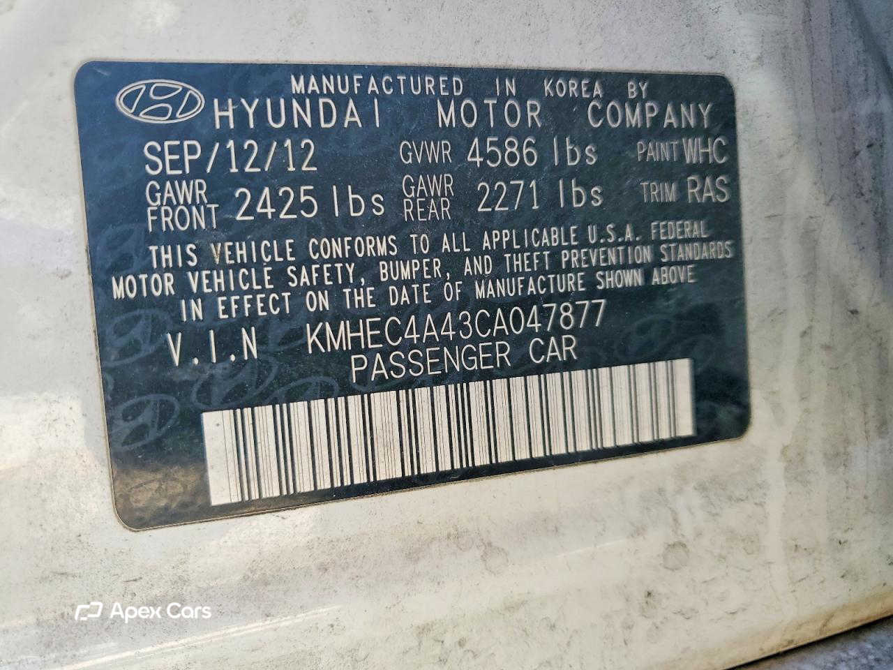 Hyundai Sonata 2012