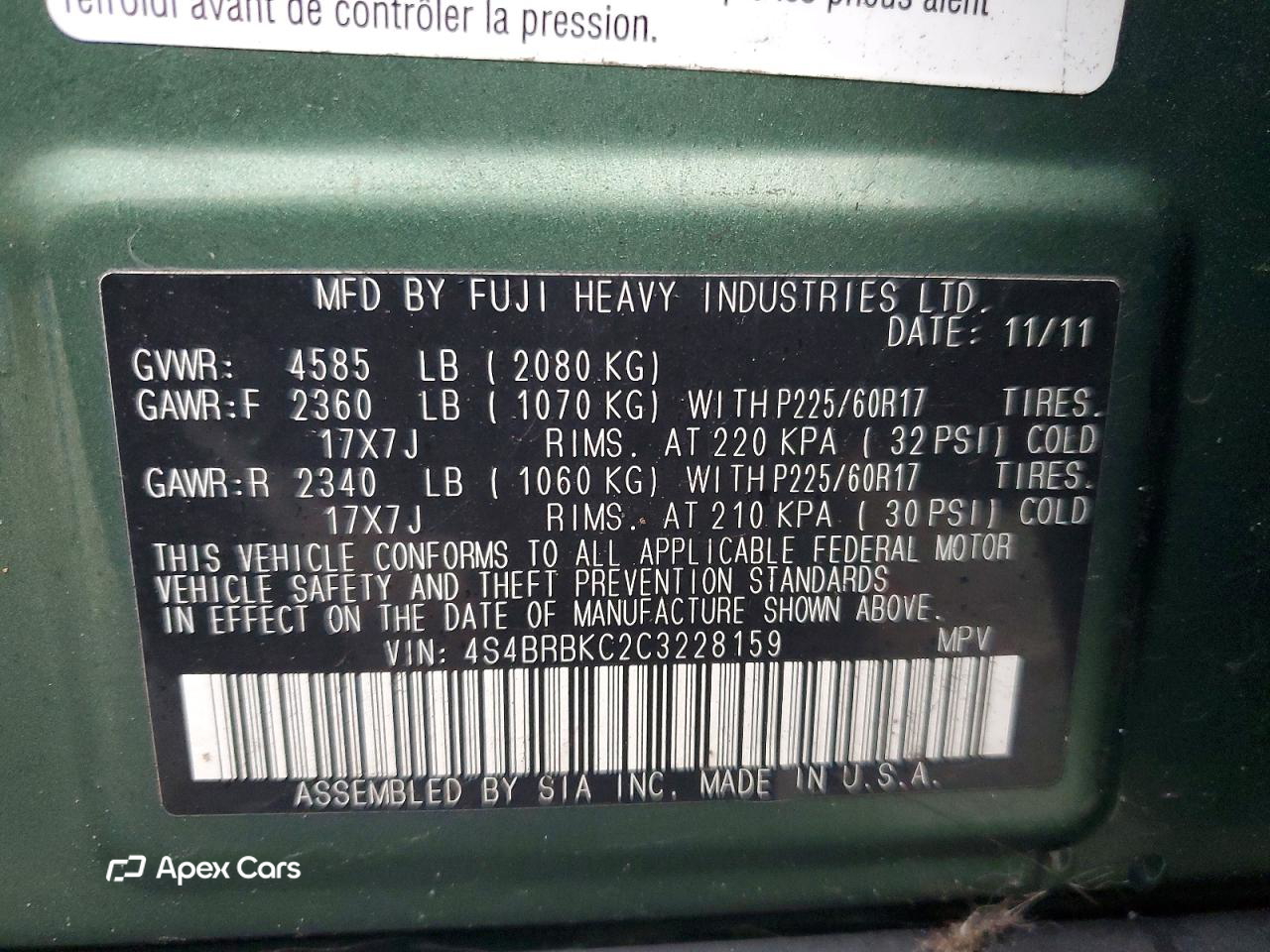 Subaru Outback 2012