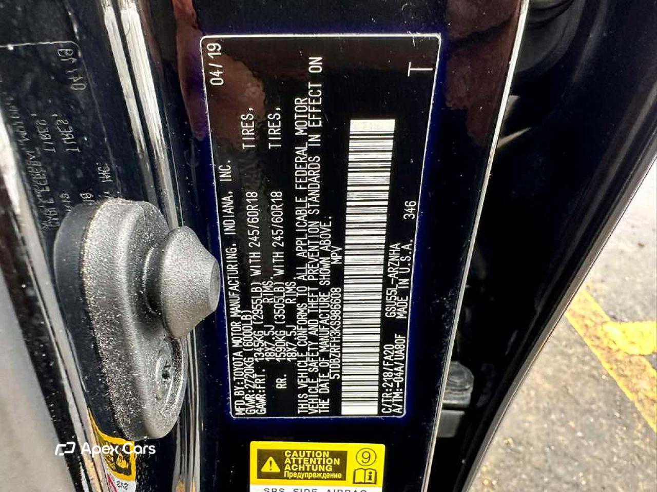Toyota Highlander 2019