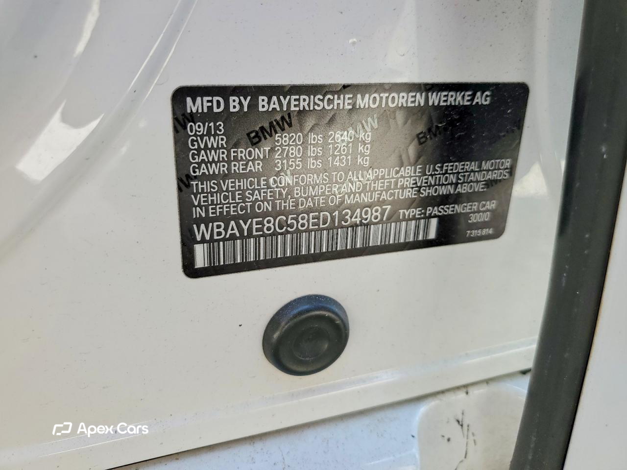 BMW Series 7 2014