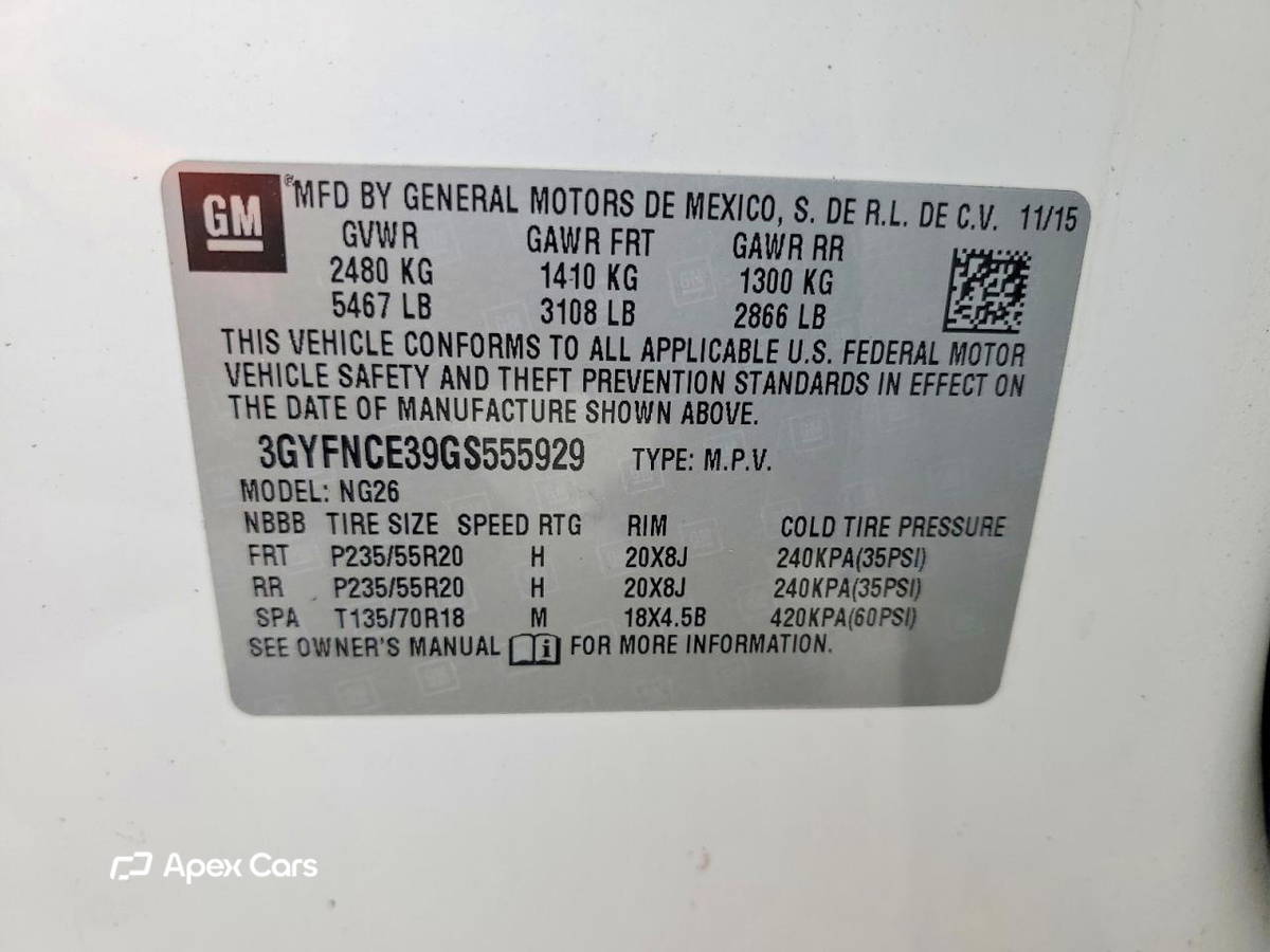Cadillac SRX 2016