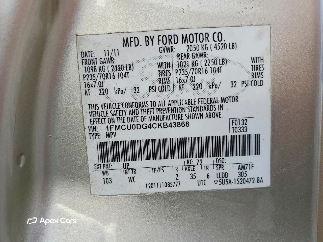 Ford Escape 2012
