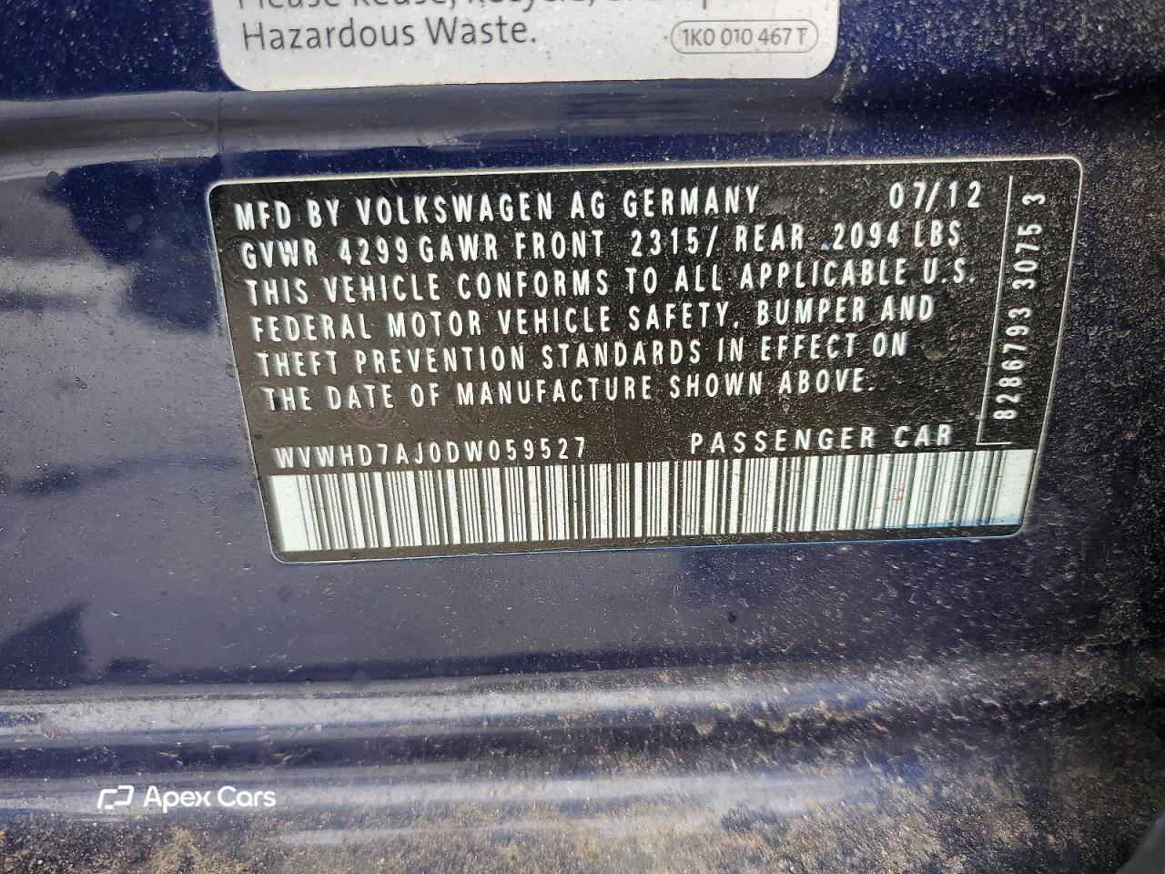 Volkswagen Type 3 2013