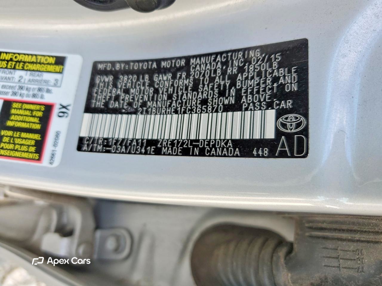 Toyota Corolla 2015