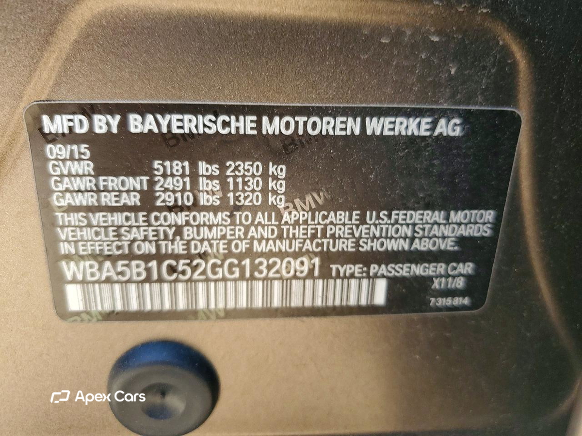 BMW Series 5 2016