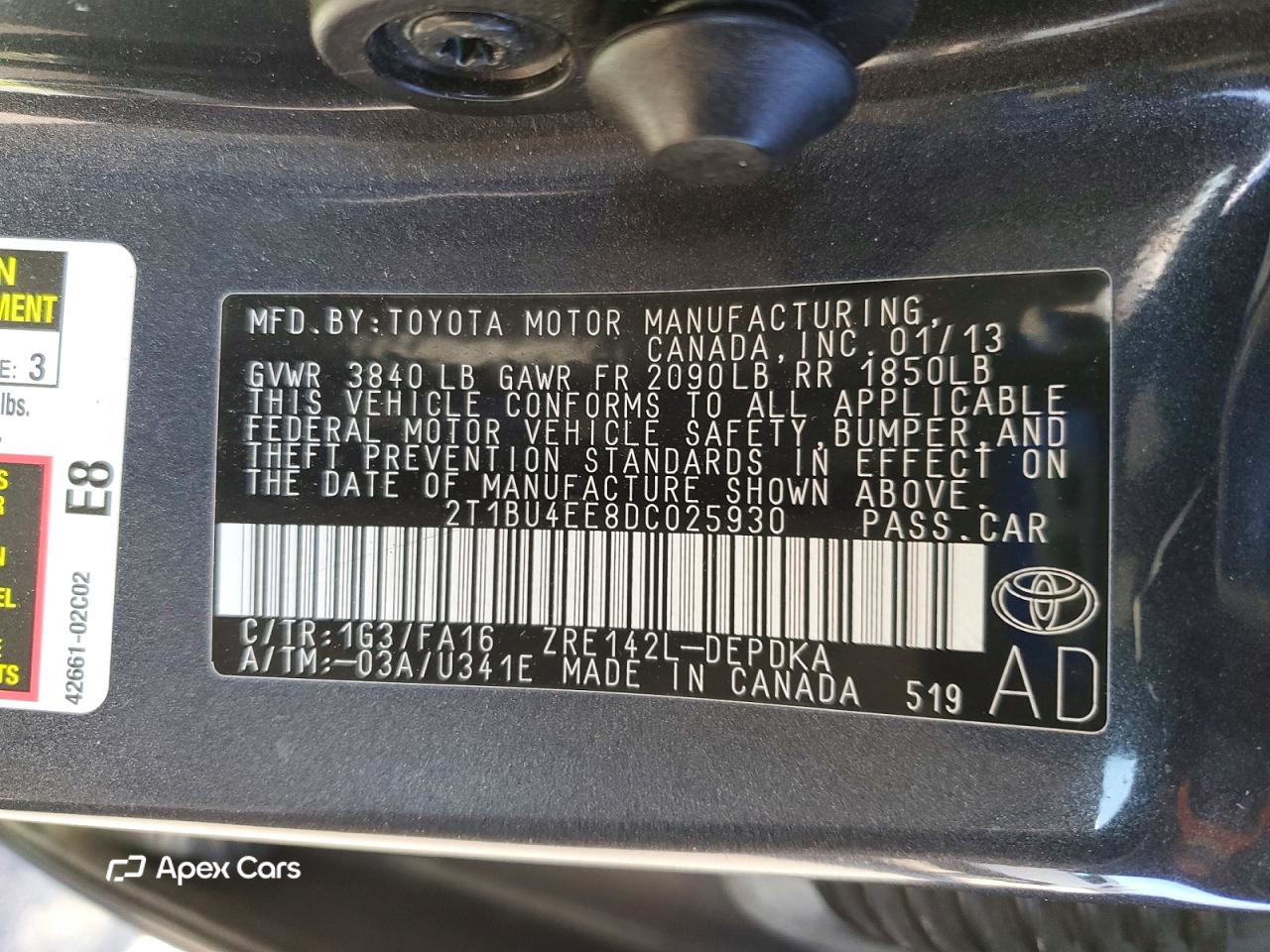 Toyota Corolla 2013