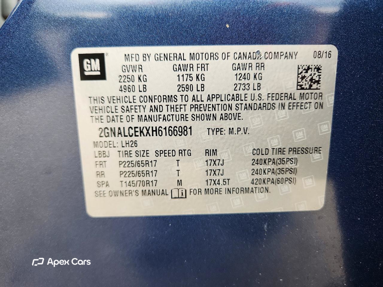 Chevrolet Equinox 2017