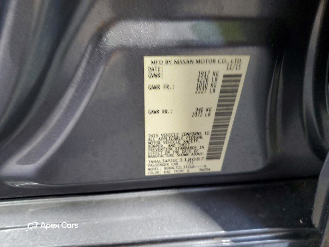 Nissan Altima 2016