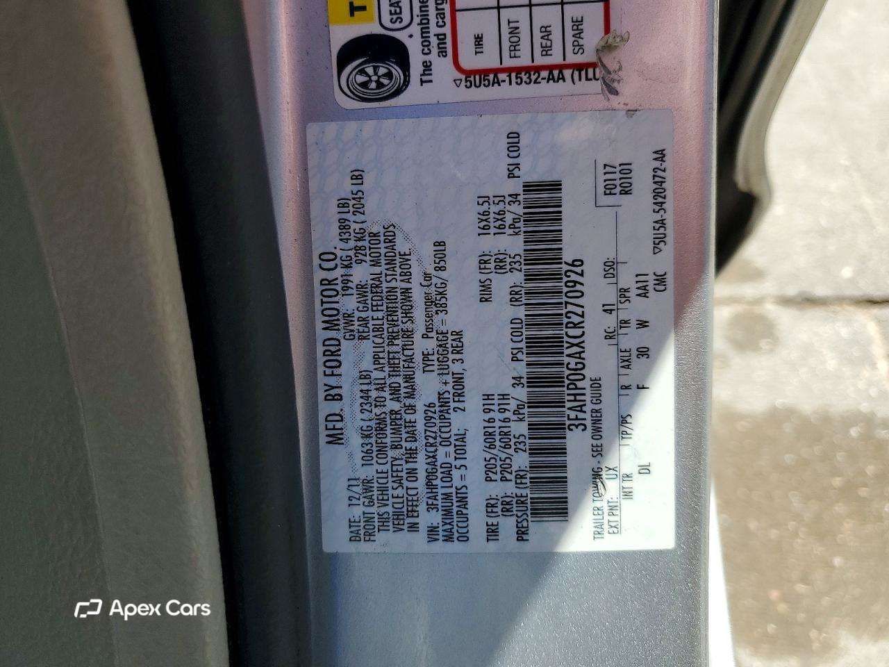 Ford Fusion 2012