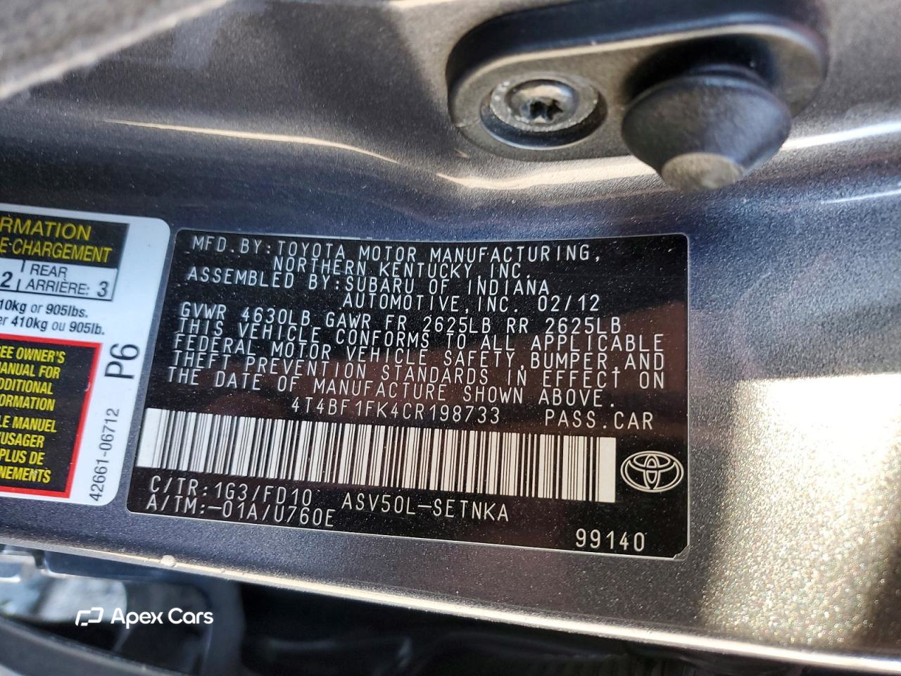 Toyota Camry 2012