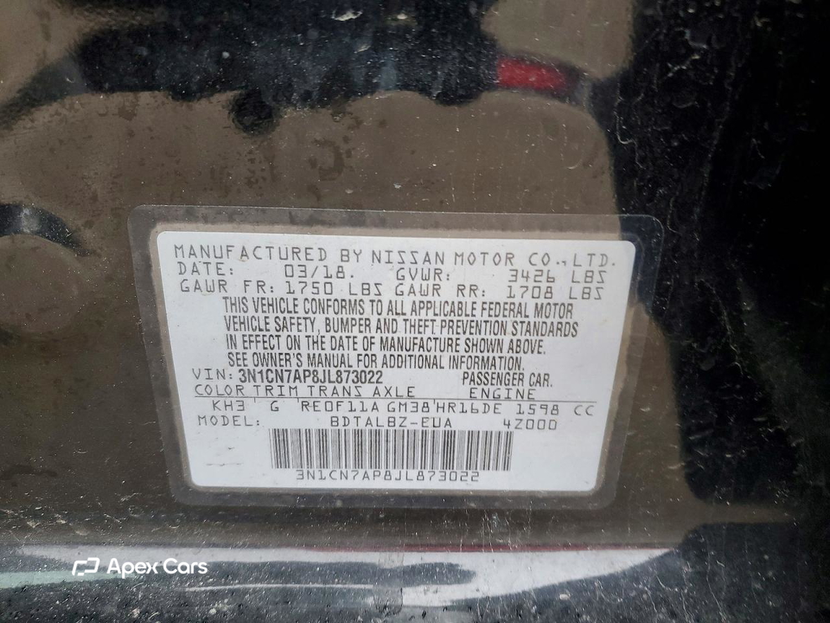 Nissan Versa 2018