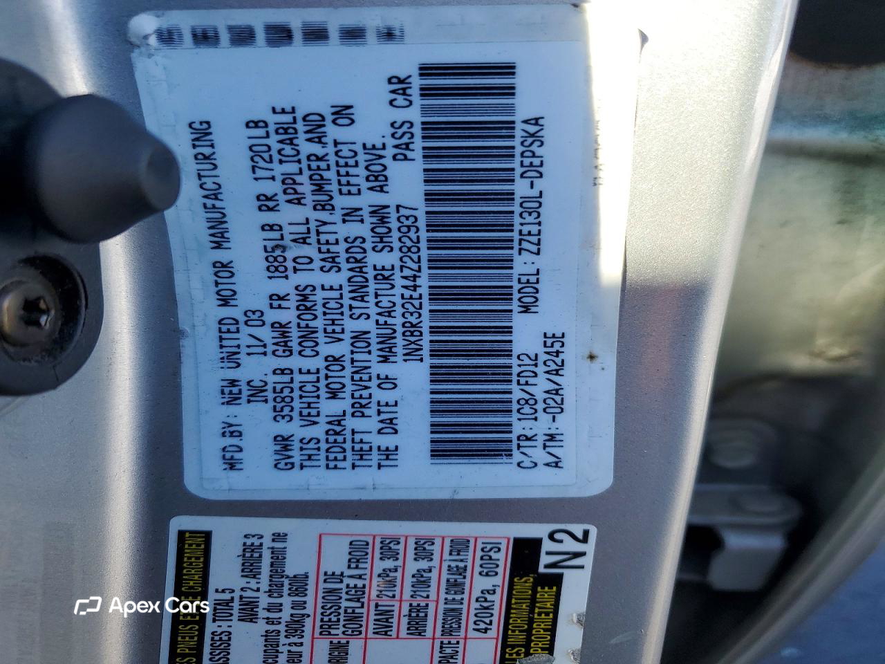Toyota Corolla 2004