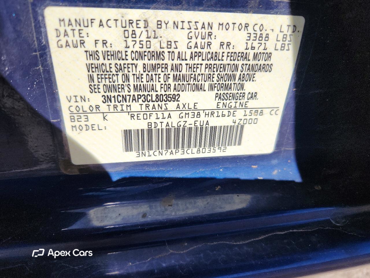 Nissan Versa 2012