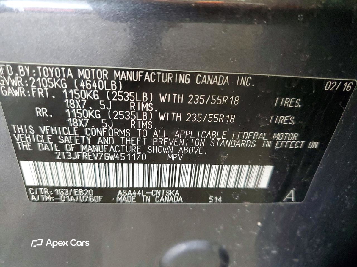 Toyota RAV 4 2016