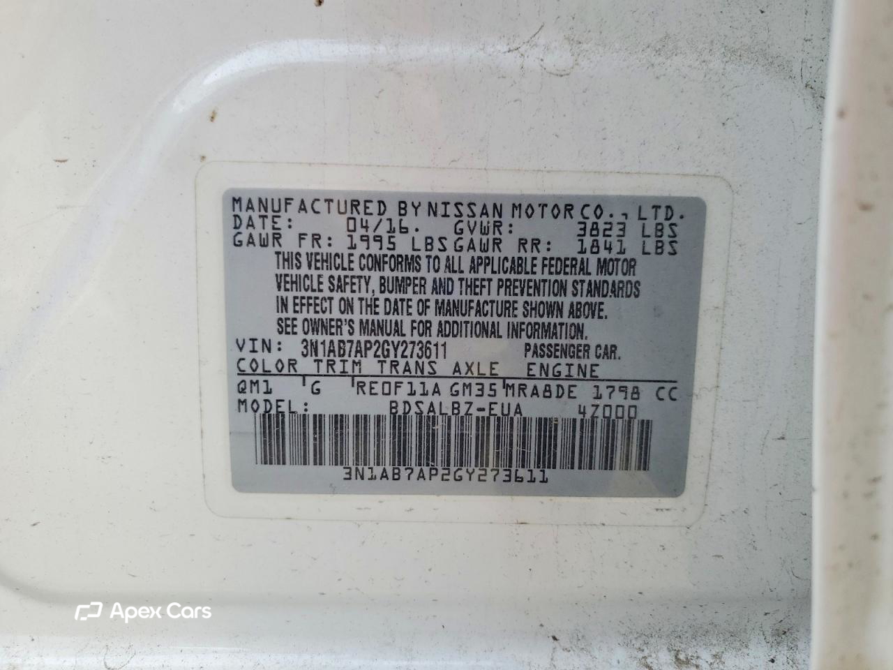 Nissan Sentra 2016