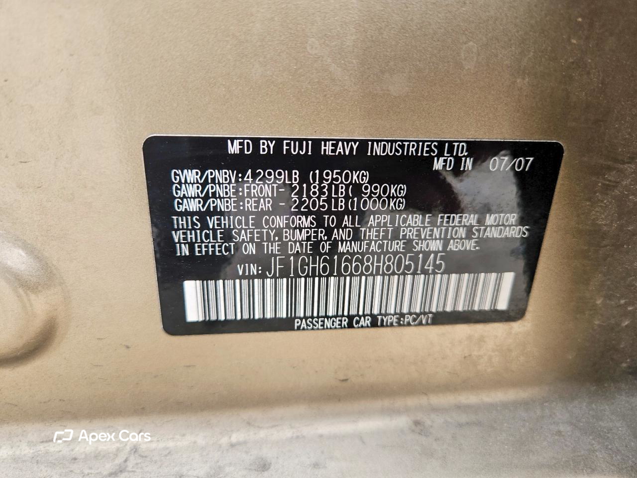 Subaru Impreza 2008