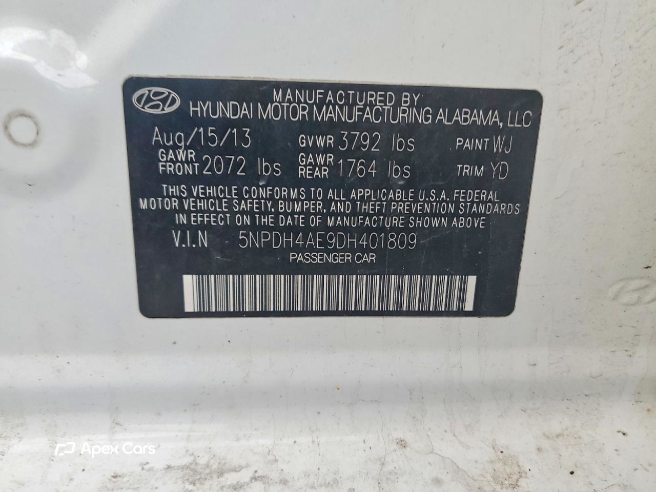 Hyundai Elantra 2013