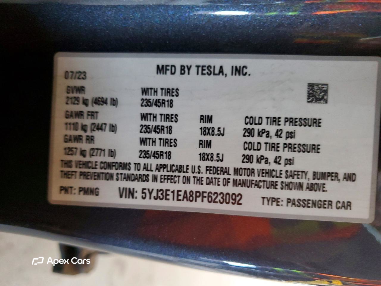 Tesla Model 3 2023
