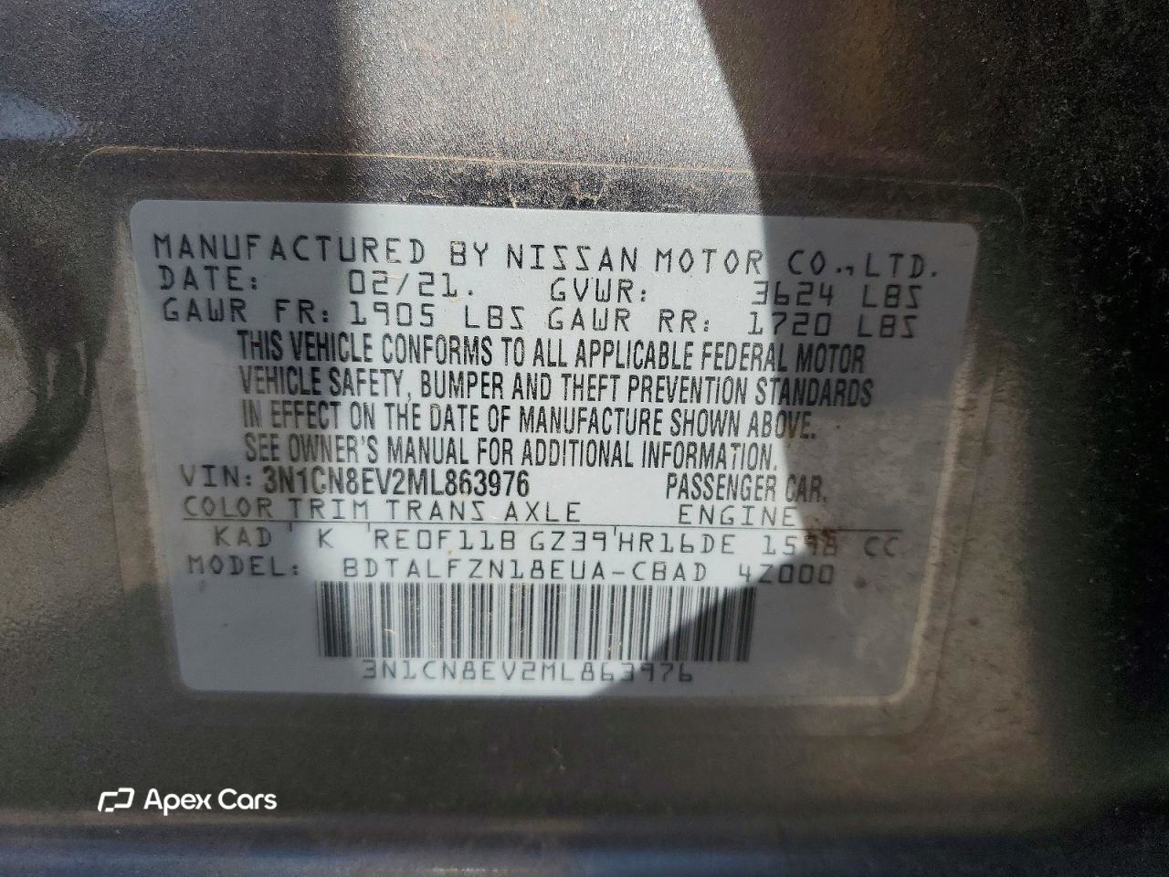 Nissan Versa 2021