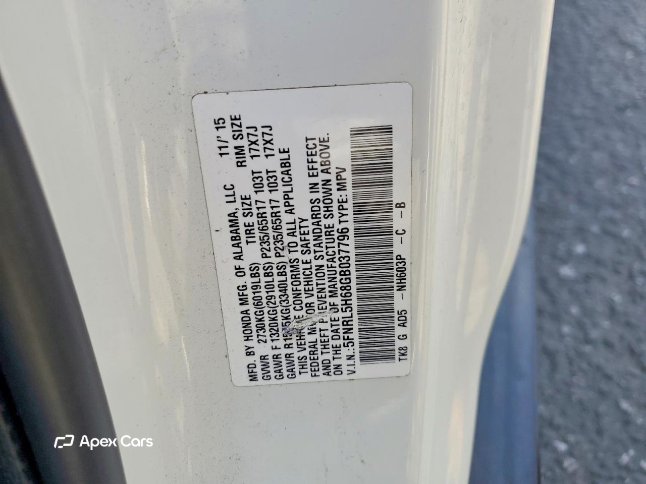Honda Odyssey 2016